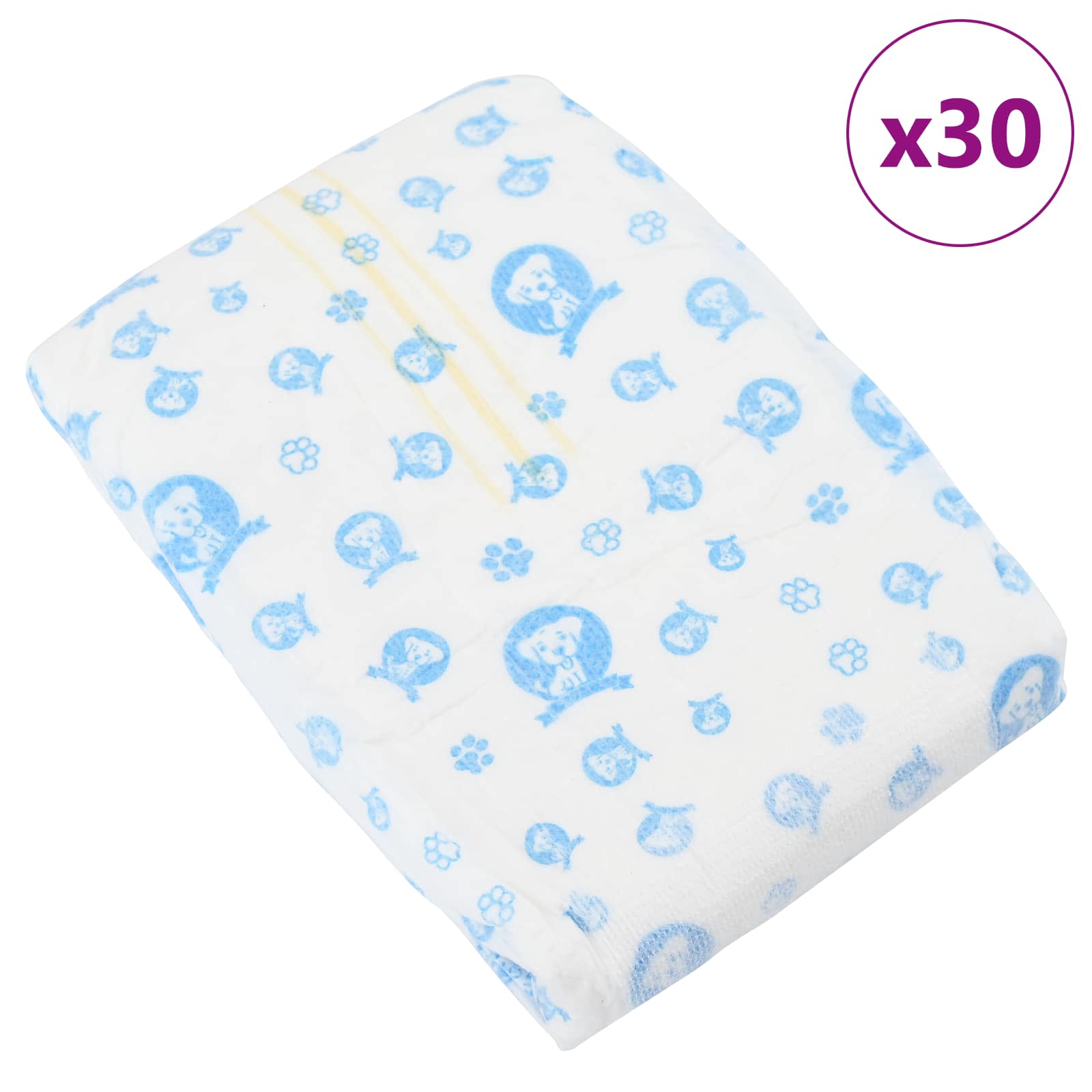 Jednokratna pelena za muške pse 30 pcs Bijeli L