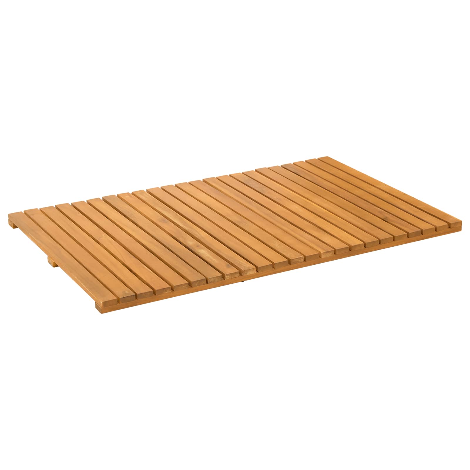 Prostirka za kupanje Jednobojno Smeđa 80 x 50 cm boja drva