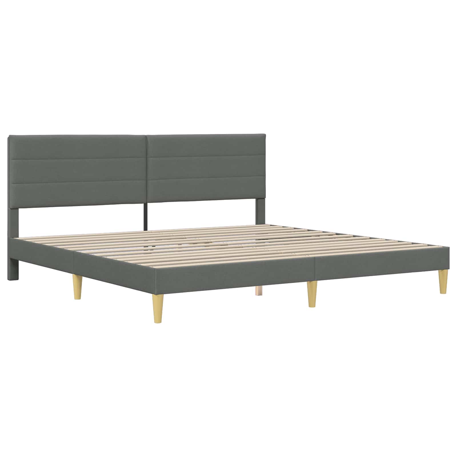 Krevetna konstrukcija Tamnosiva 180 x 200 cm Tkanina