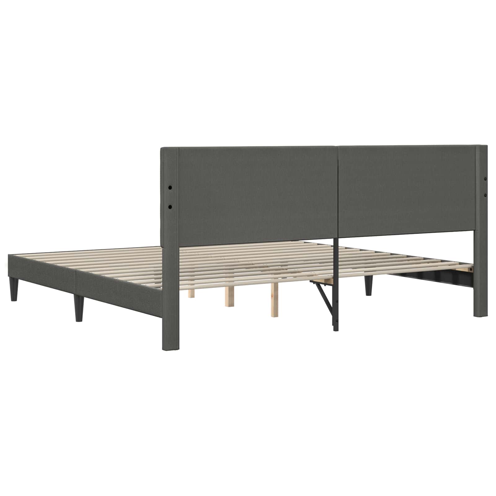 Krevetna konstrukcija Tamnosiva 180 x 200 cm Kordura tekstil