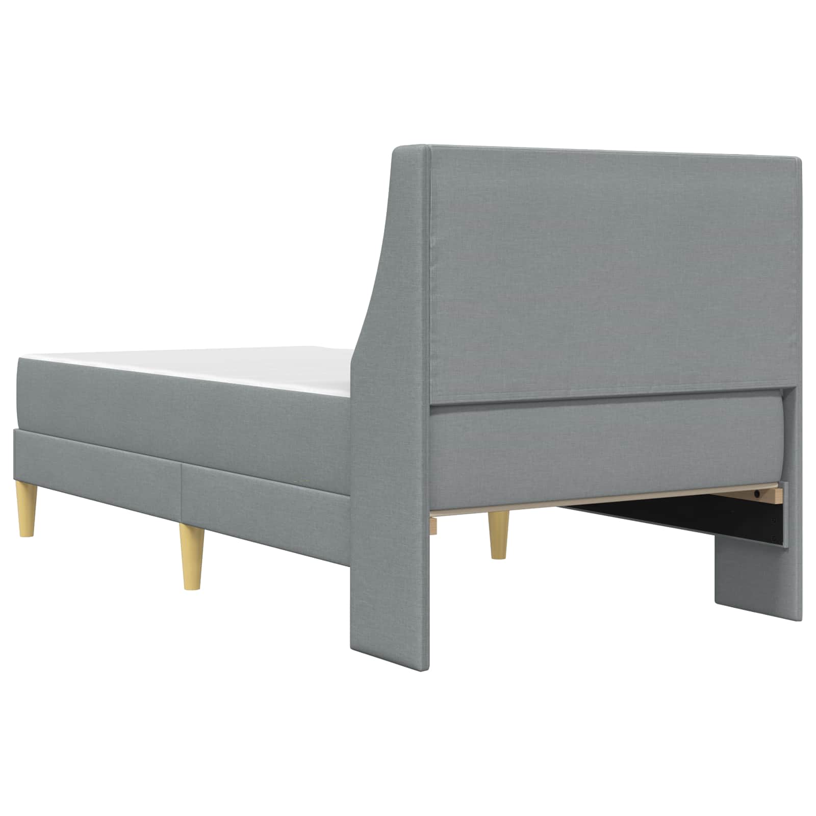 Okvir kreveta s madracem Svijetlo siva 90 x 200 cm Poliester