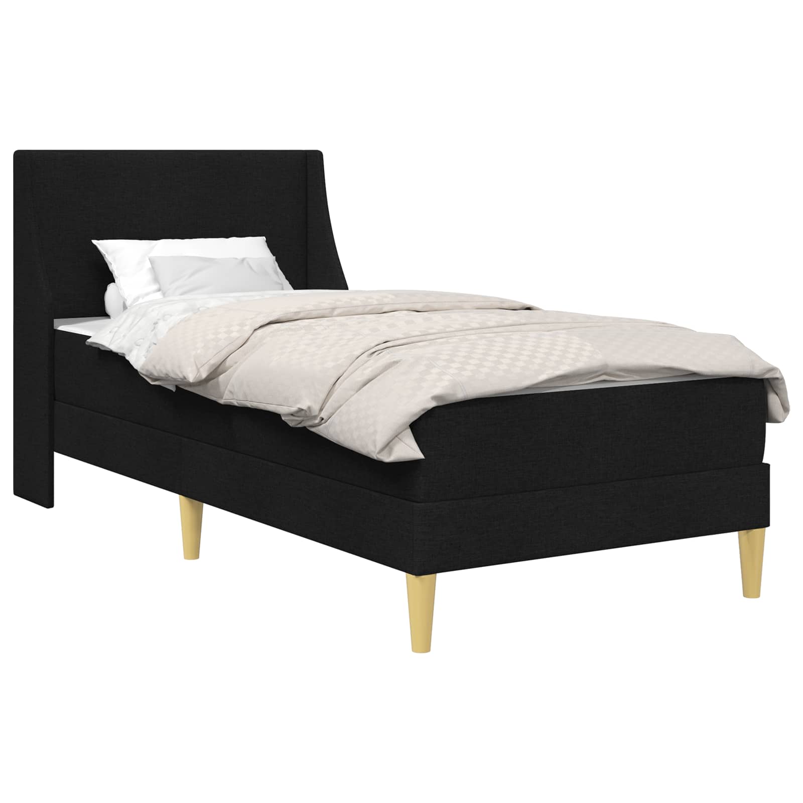 Okvir kreveta s madracem Crna 90 x 200 cm Poliester