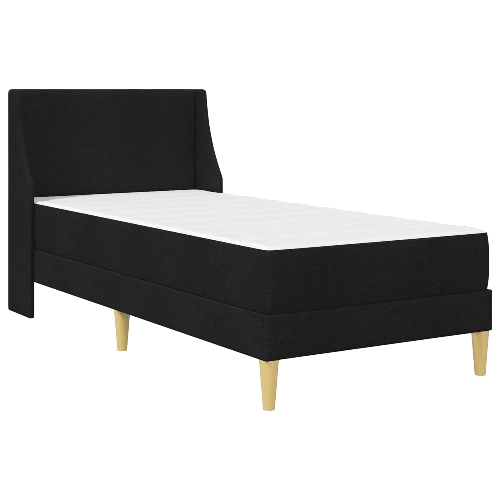 Okvir kreveta s madracem Crna 90 x 200 cm Poliester
