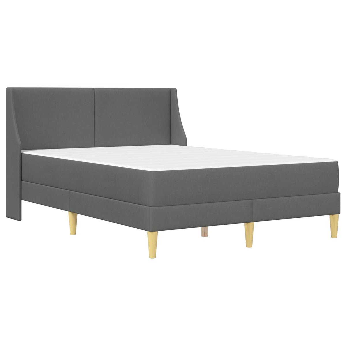 Okvir kreveta s madracem Tamnosiva 160 x 200 cm Poliester
