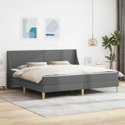 Okvir kreveta s madracem Tamno siva 180 x 200 cm Poliester