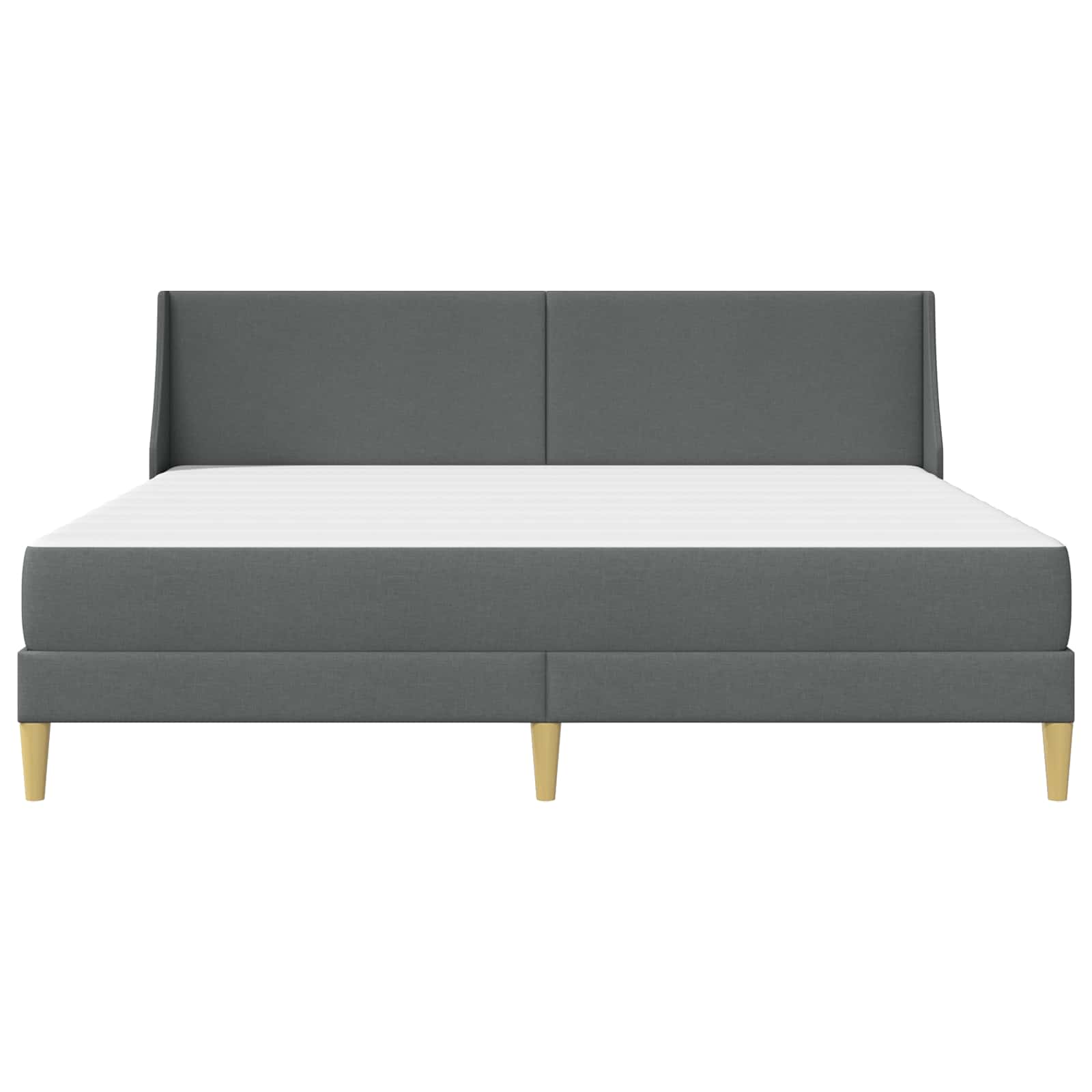 Okvir kreveta s madracem Tamno siva 180 x 200 cm Poliester