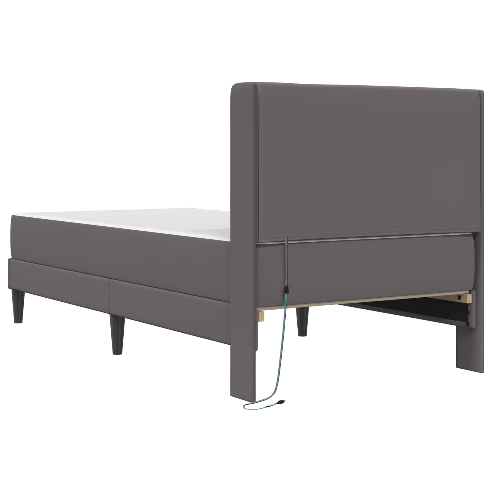 Okvir kreveta s madracem Siva 90 x 190 cm Umjetna koža