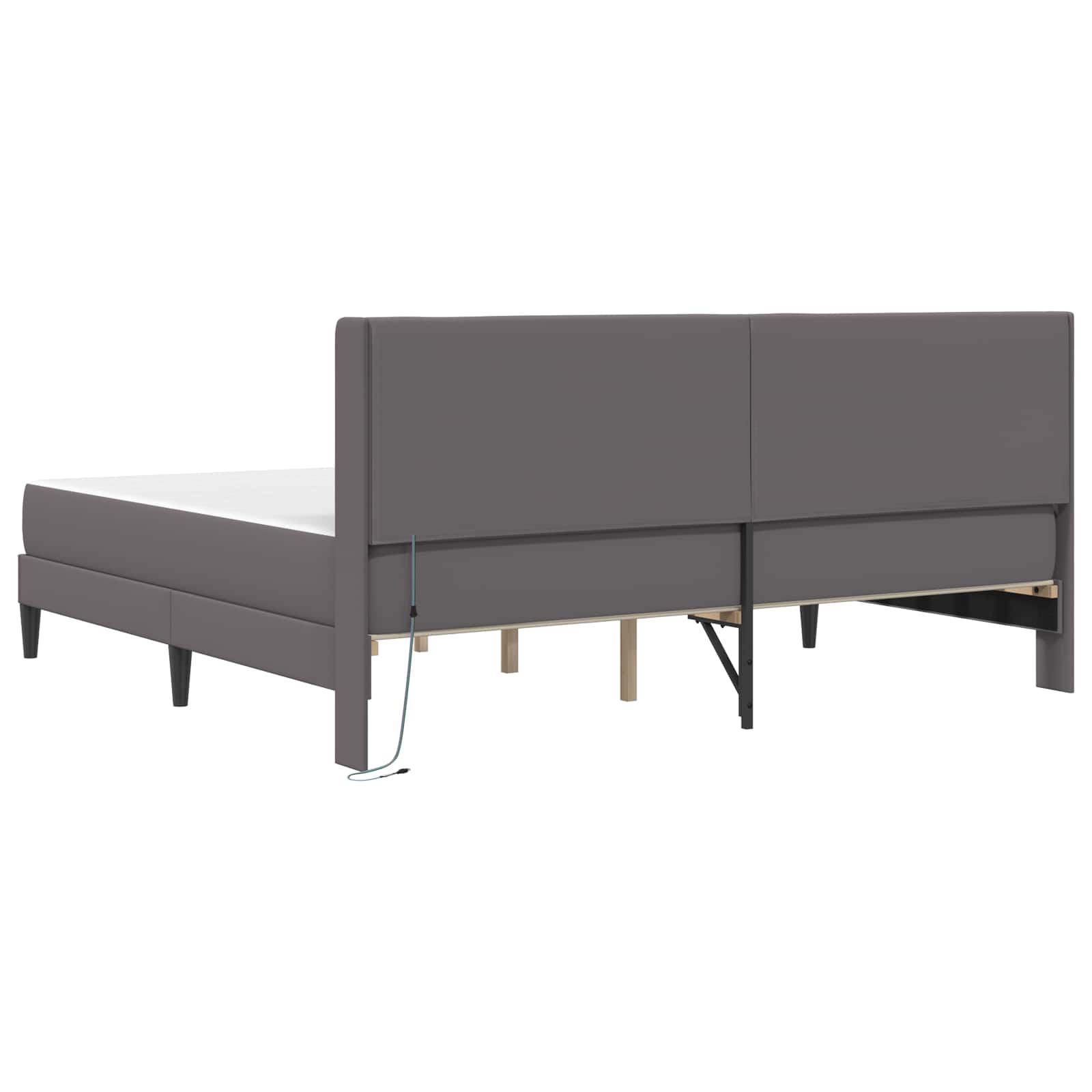 Okvir kreveta s madracem Siva 200 x 200 cm Umjetna koža