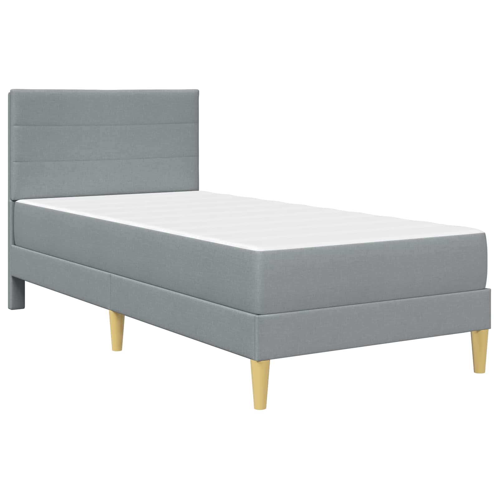 Krevetna konstrukcija Svijetlo siva 80 x 200 cm Poliester