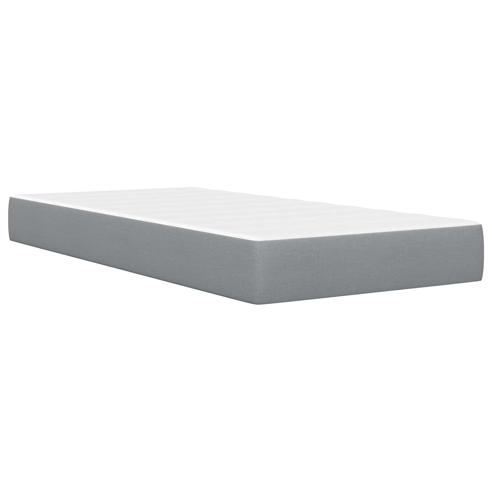 Krevetna konstrukcija Svijetlo siva 90 x 190 cm Poliester