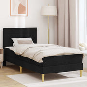 Krevetna konstrukcija Crna 90 x 190 cm Poliester