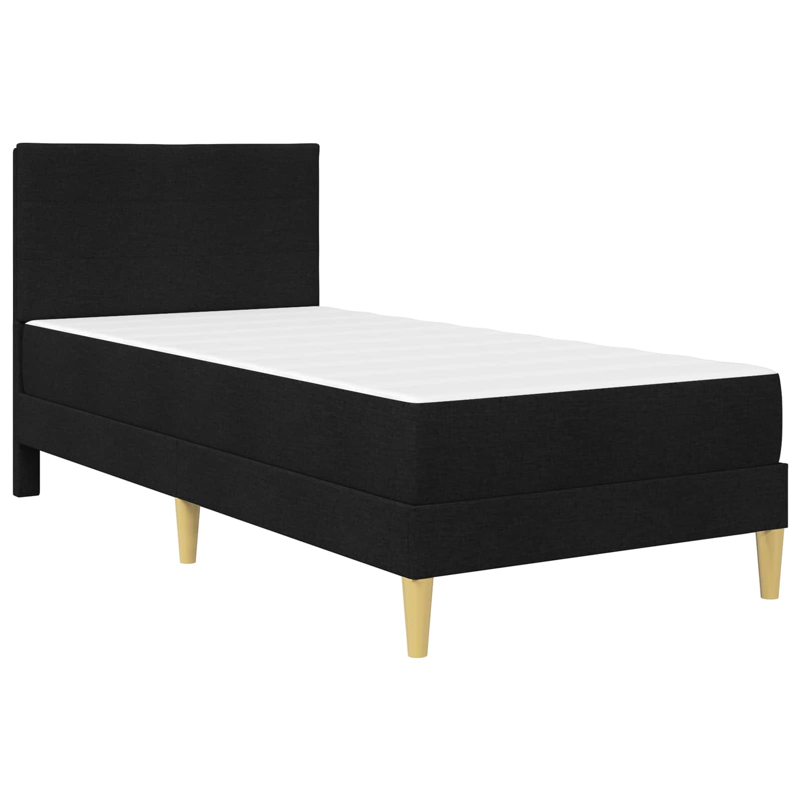 Krevetna konstrukcija Crna 90 x 200 cm Poliester