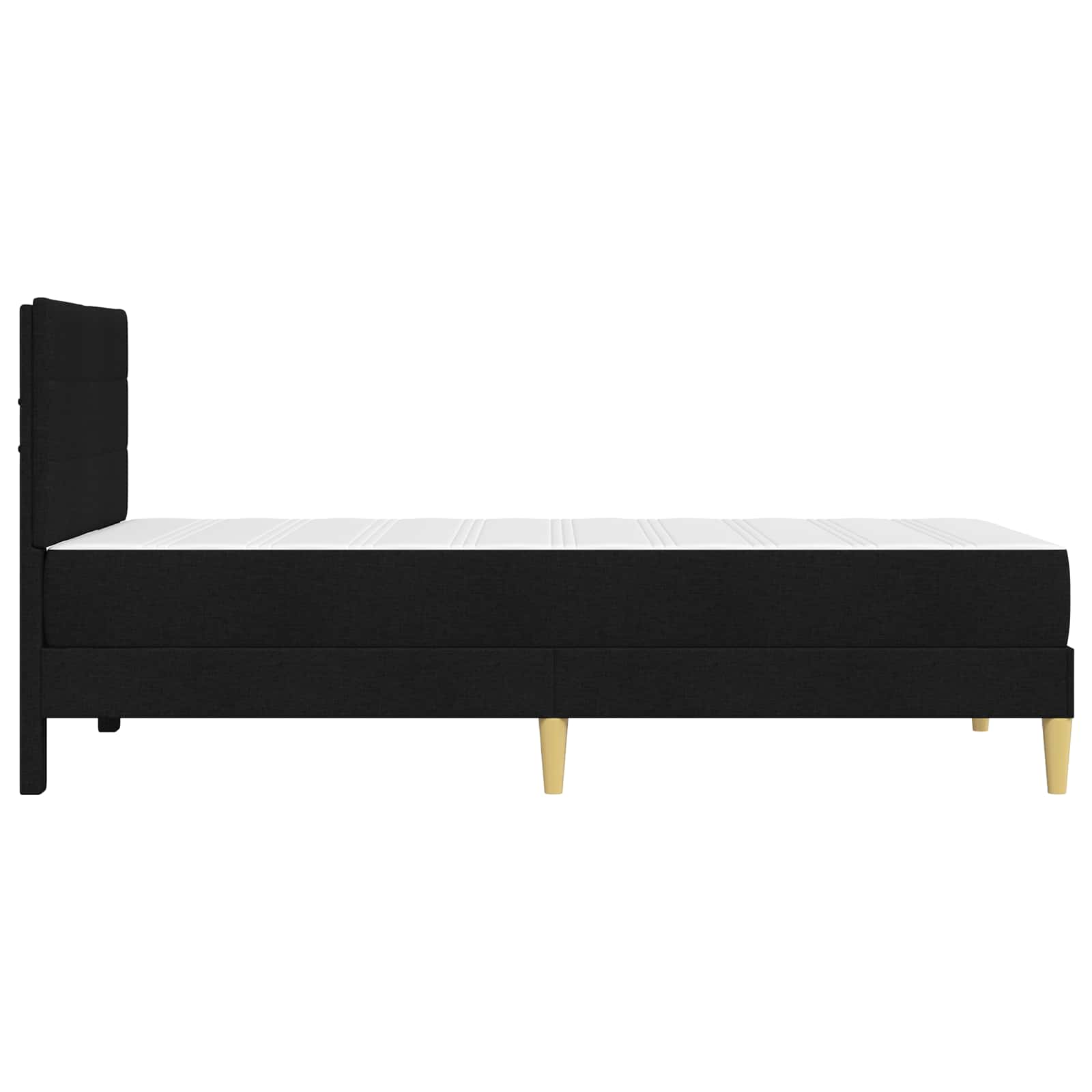 Krevetna konstrukcija Crna 90 x 200 cm Poliester