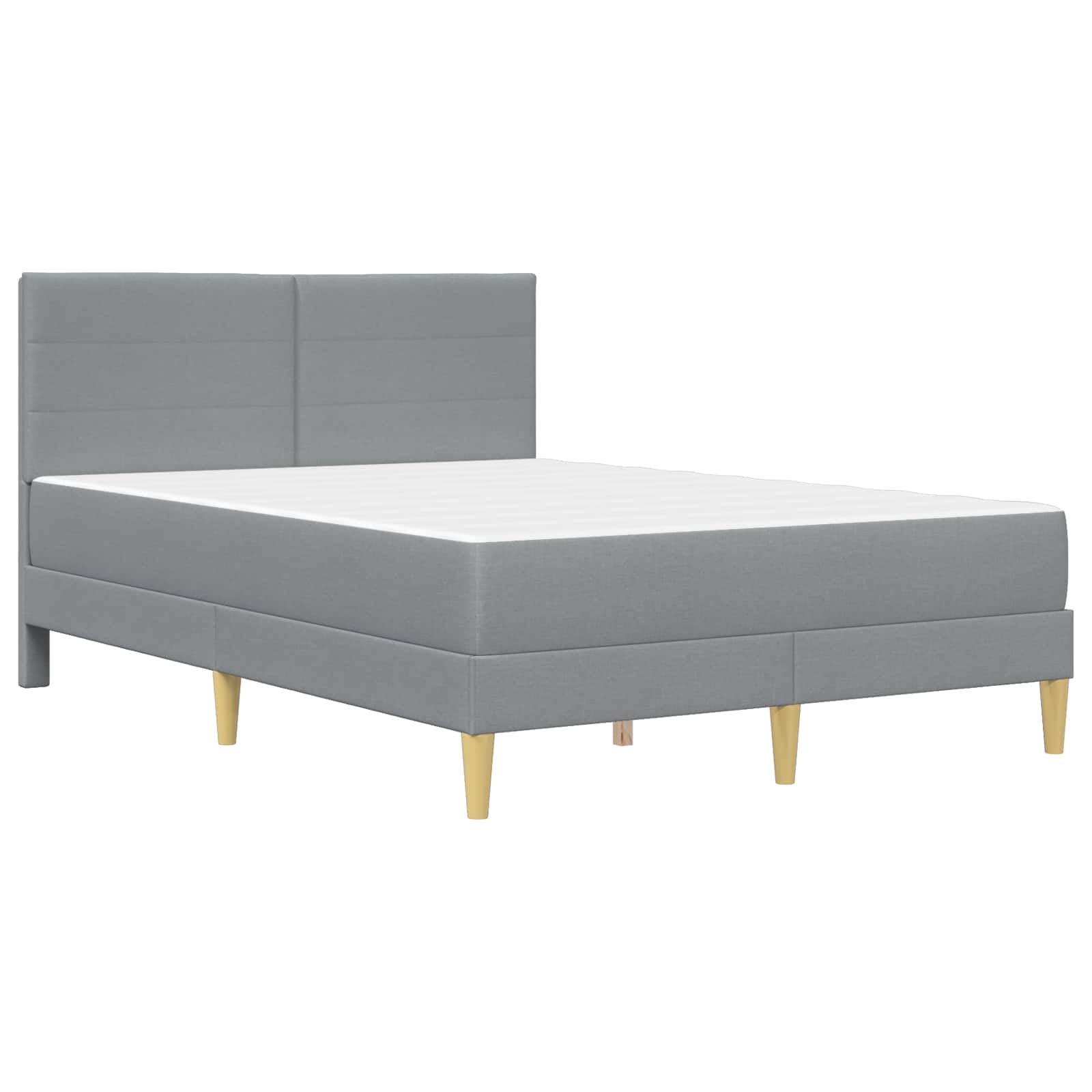 Krevetna konstrukcija Svijetlo siva 120 x 190 cm Poliester