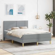Krevetna konstrukcija Svijetlo siva 160 x 200 cm Poliester