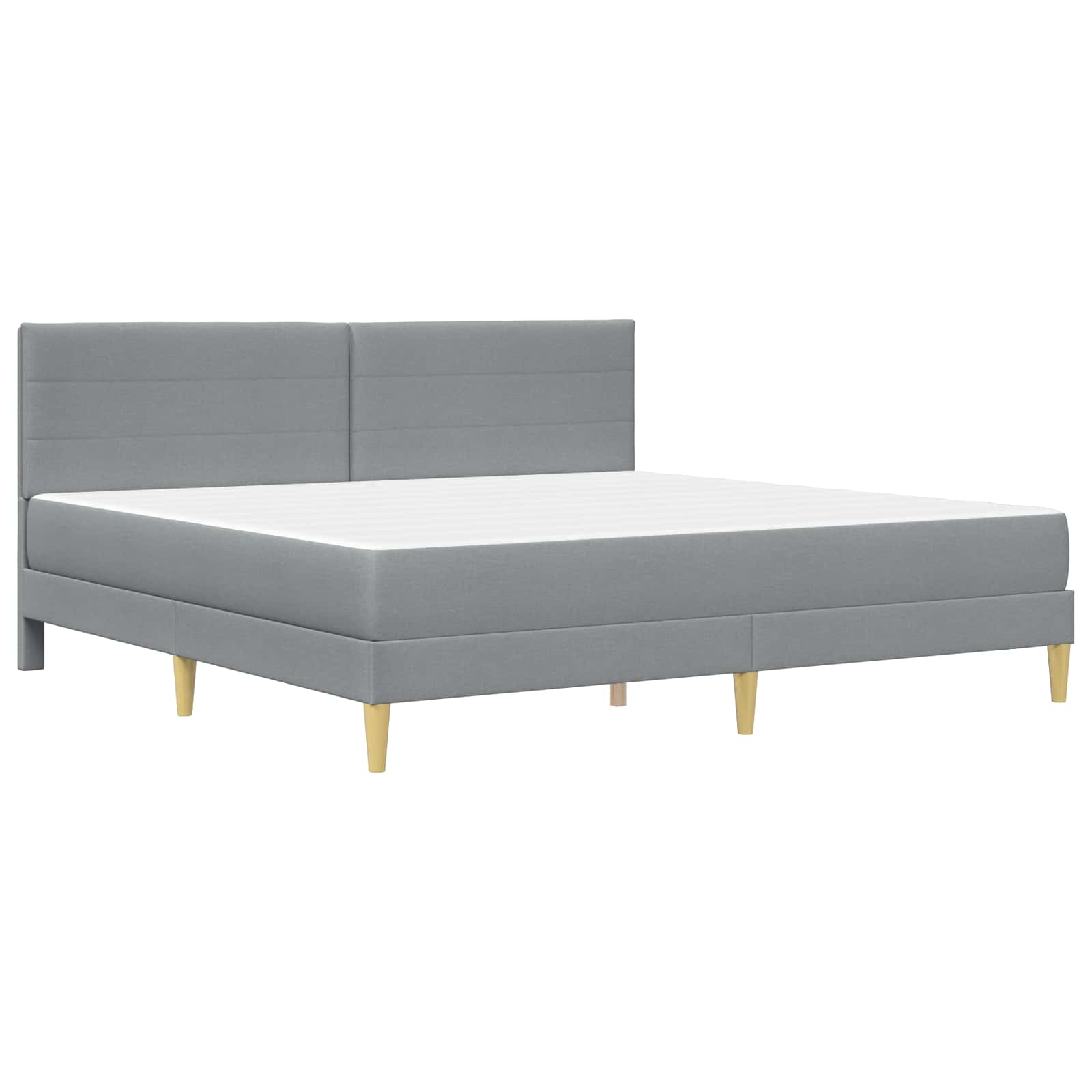 Krevetna konstrukcija Svijetlo siva 180 x 200 cm Poliester