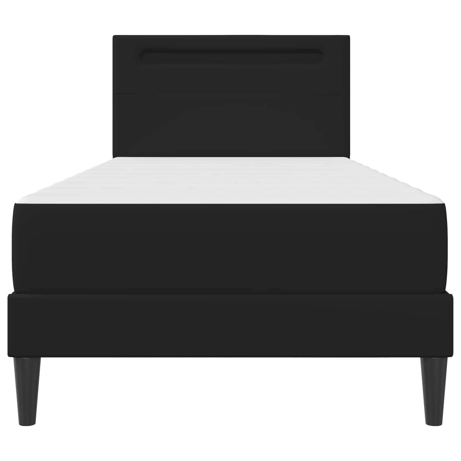 Krevetna konstrukcija Crna 100 x 200 cm Umjetna koža