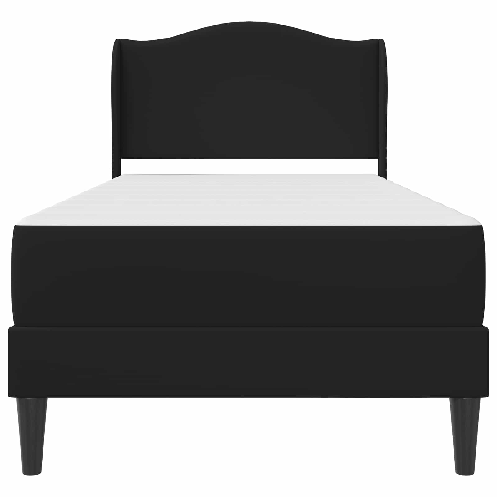 Krevetna konstrukcija Crna 90 x 200 cm Umjetna koža