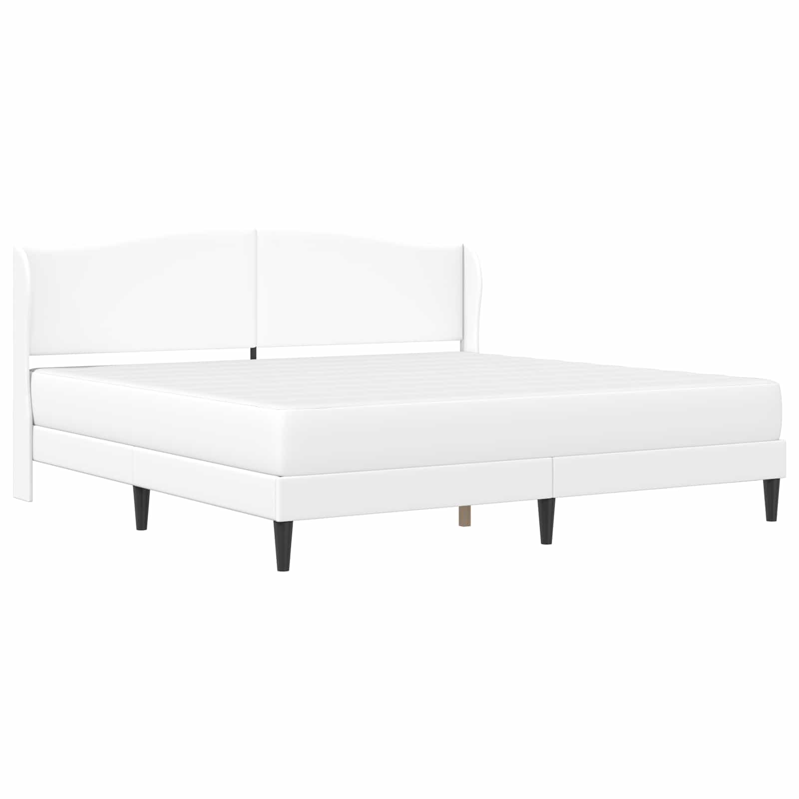 Krevetna konstrukcija Bijela 180 x 200 cm Umjetna koža