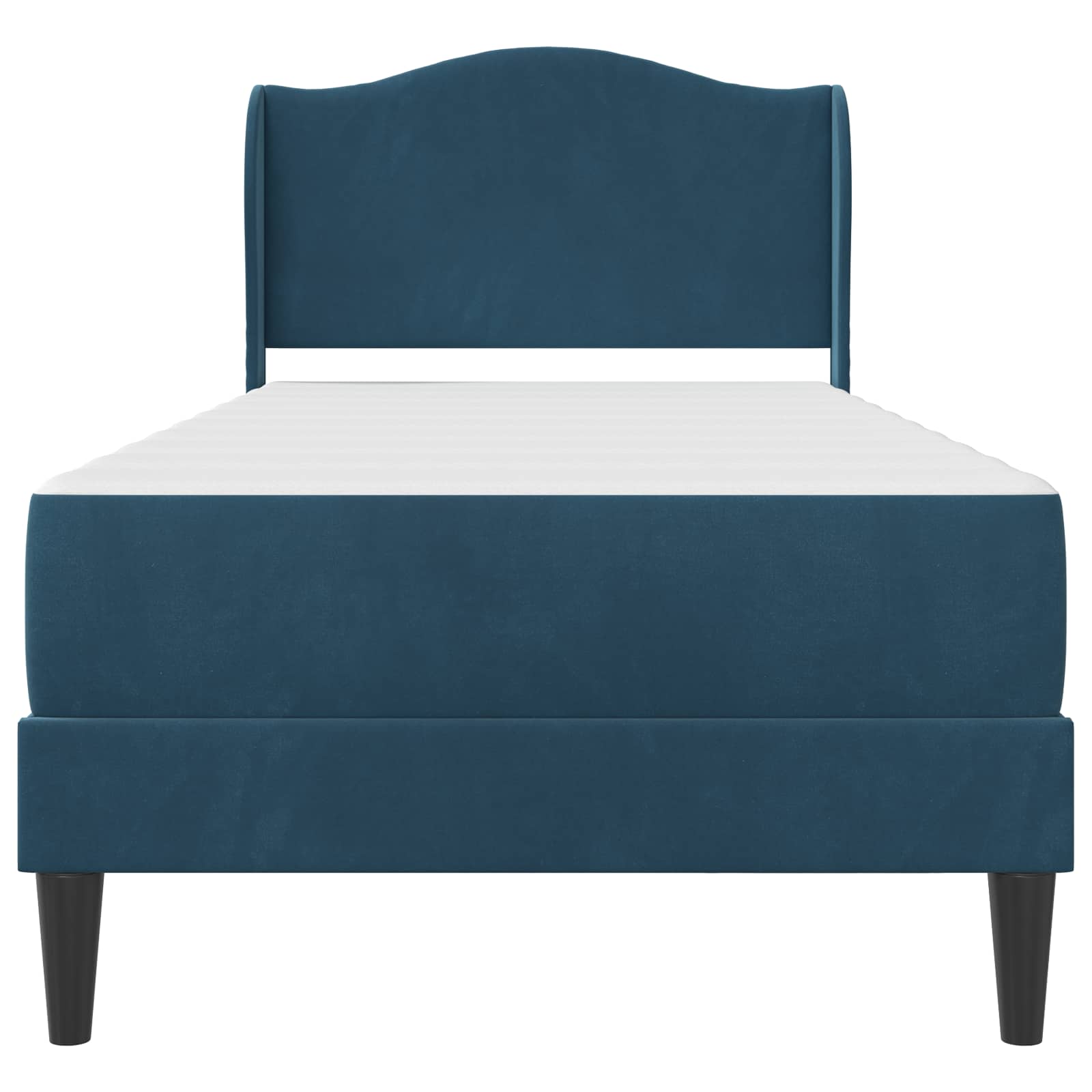 Krevetna konstrukcija s uzglavljem Plava 80 x 200 cm Baršun