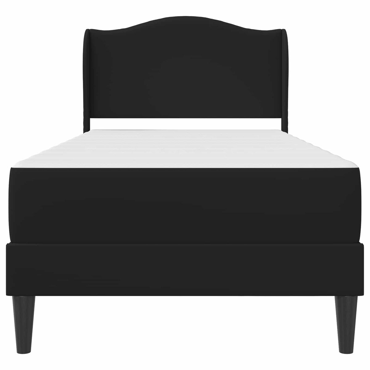 Krevetna konstrukcija Crna 90 x 190 cm Umjetna koža