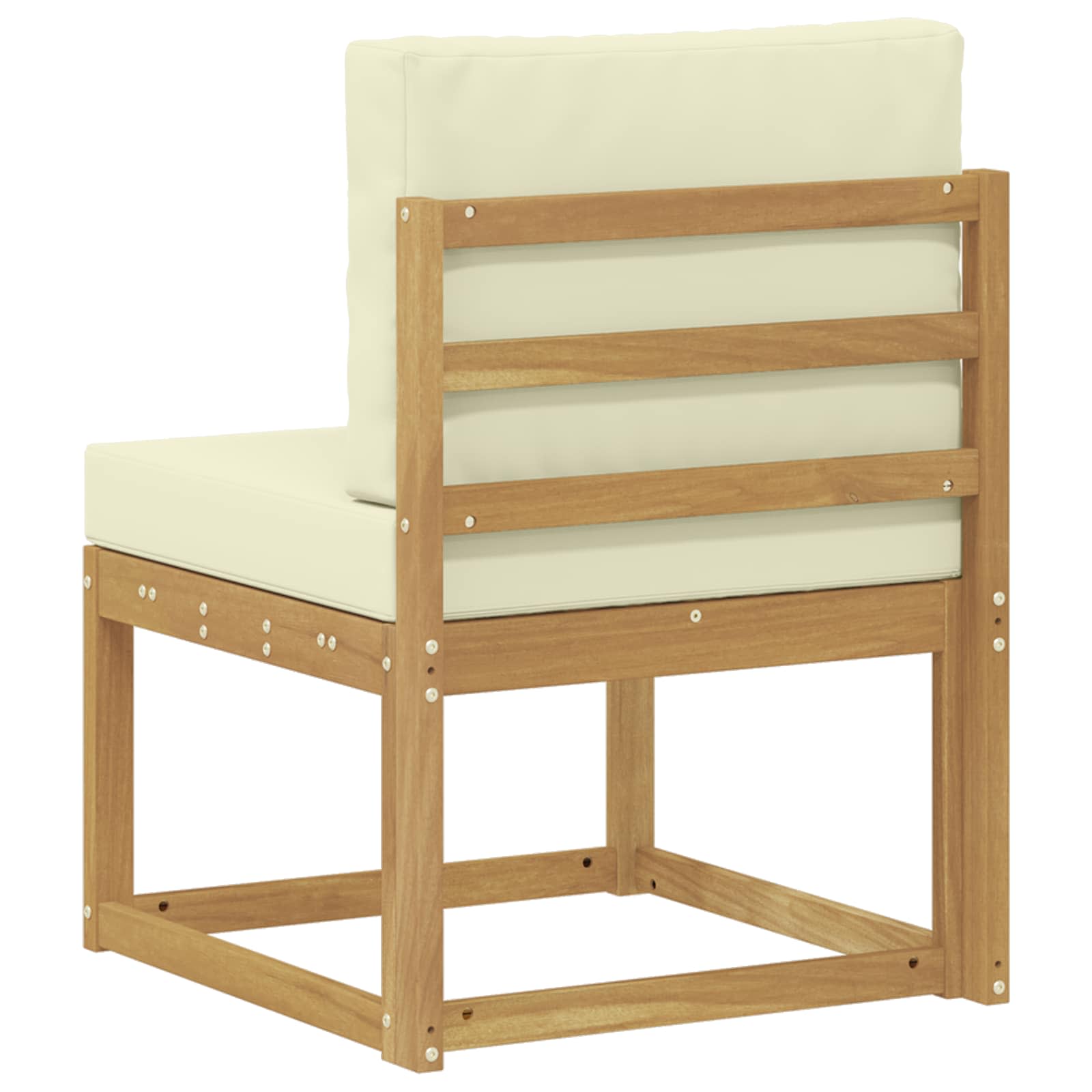 Set vanjskih sofa Bijela i krem 59 x 63 x 73 cm