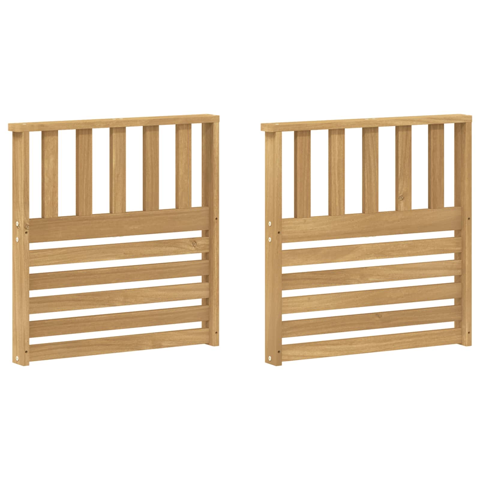 Modul naslona za ruke 2 pcs Bijela 60 x 6 x 61 cm