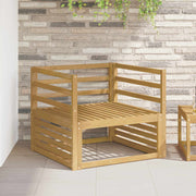 Modul naslona 2 pcs Bijela 79 x 4 x 73 cm Čvrsto drvo akacije