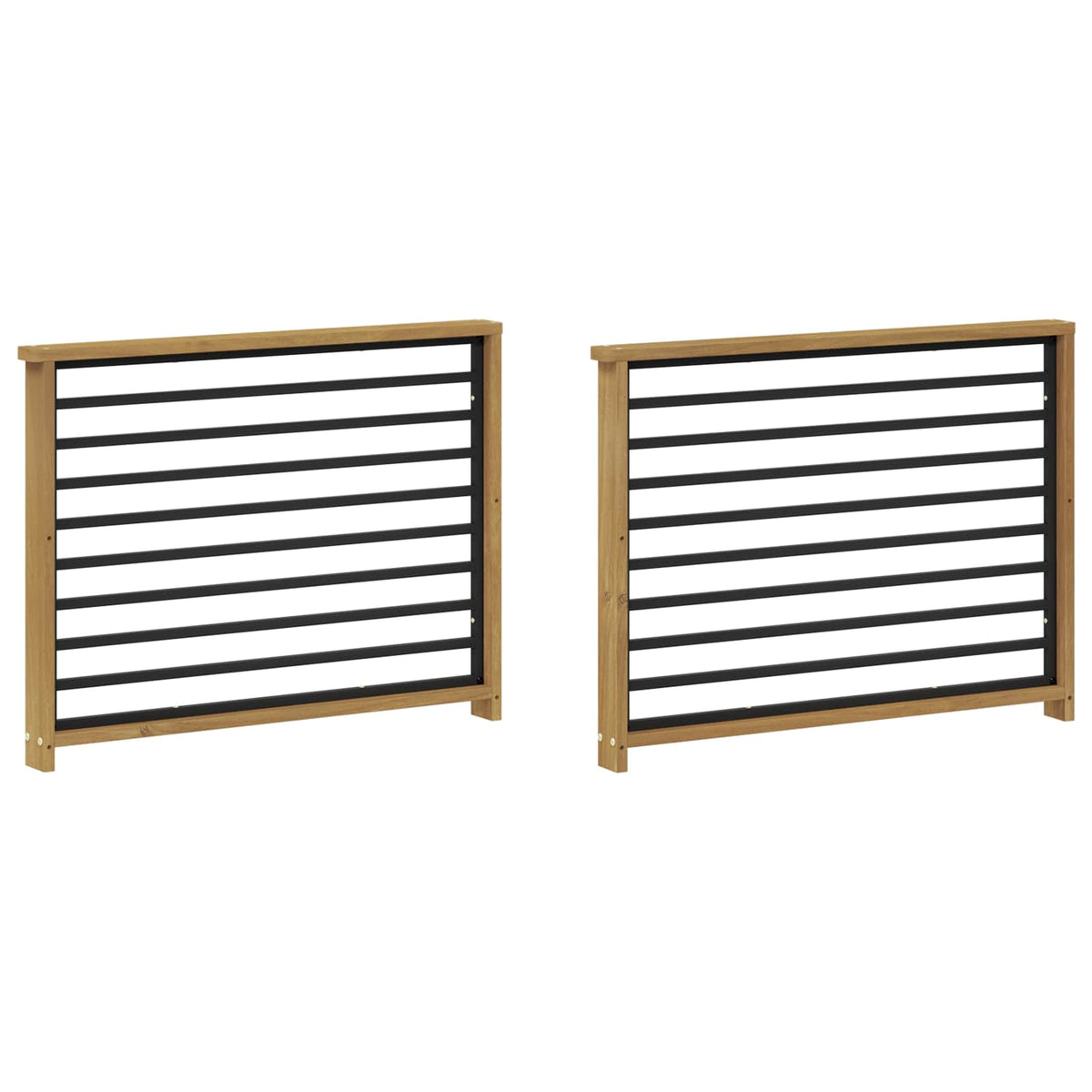 Modul naslona za ruke 2 kom. Bijela 80 x 6 x 61 cm