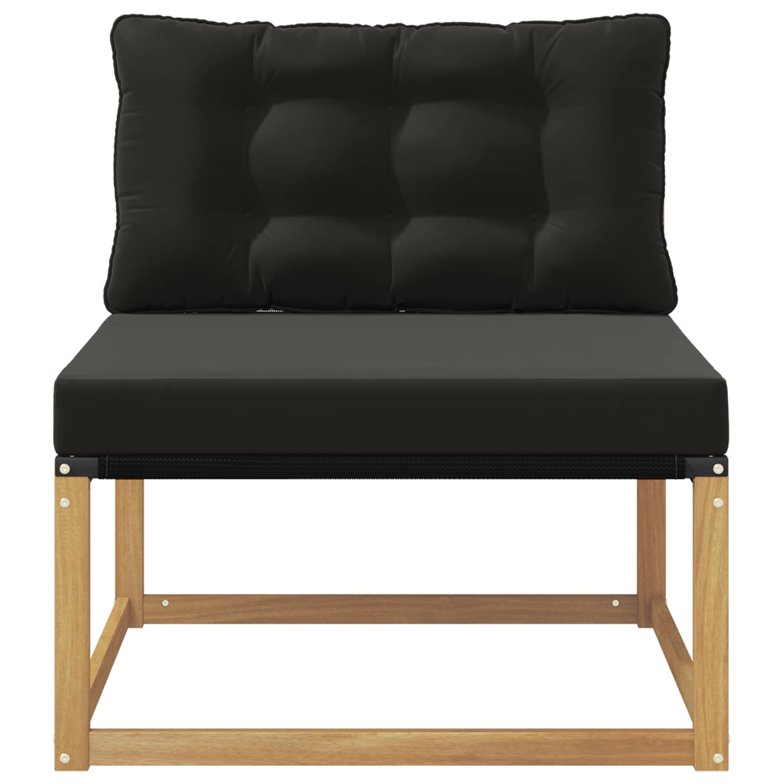 Srednja sofa za van s jastukom Bijela 79 x 83 x 73 cm čelik
