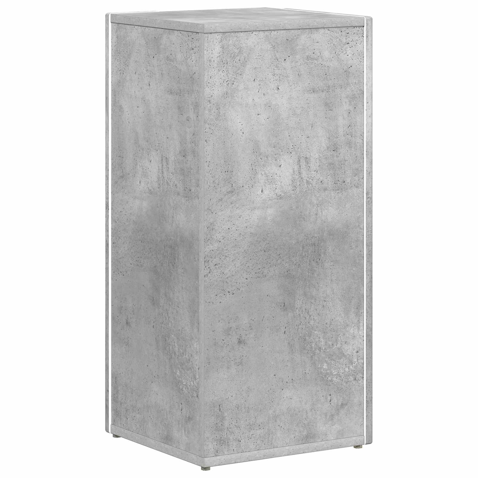 Bočna polica Betonski sivi 33 x 32 x 70,5 cm Konstruirano drvo