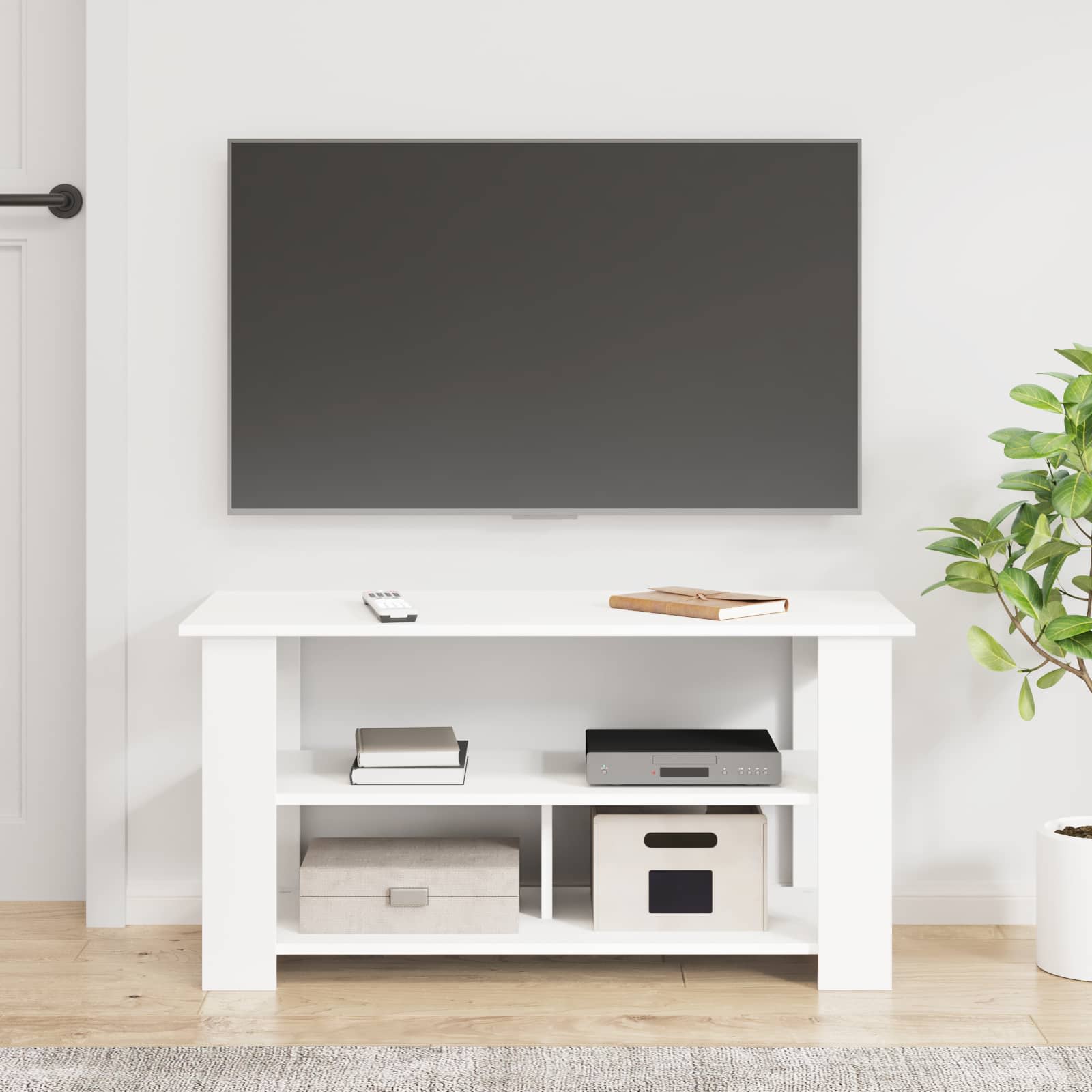Stalak za TV Bijelo 100 x 40 x 50 cm