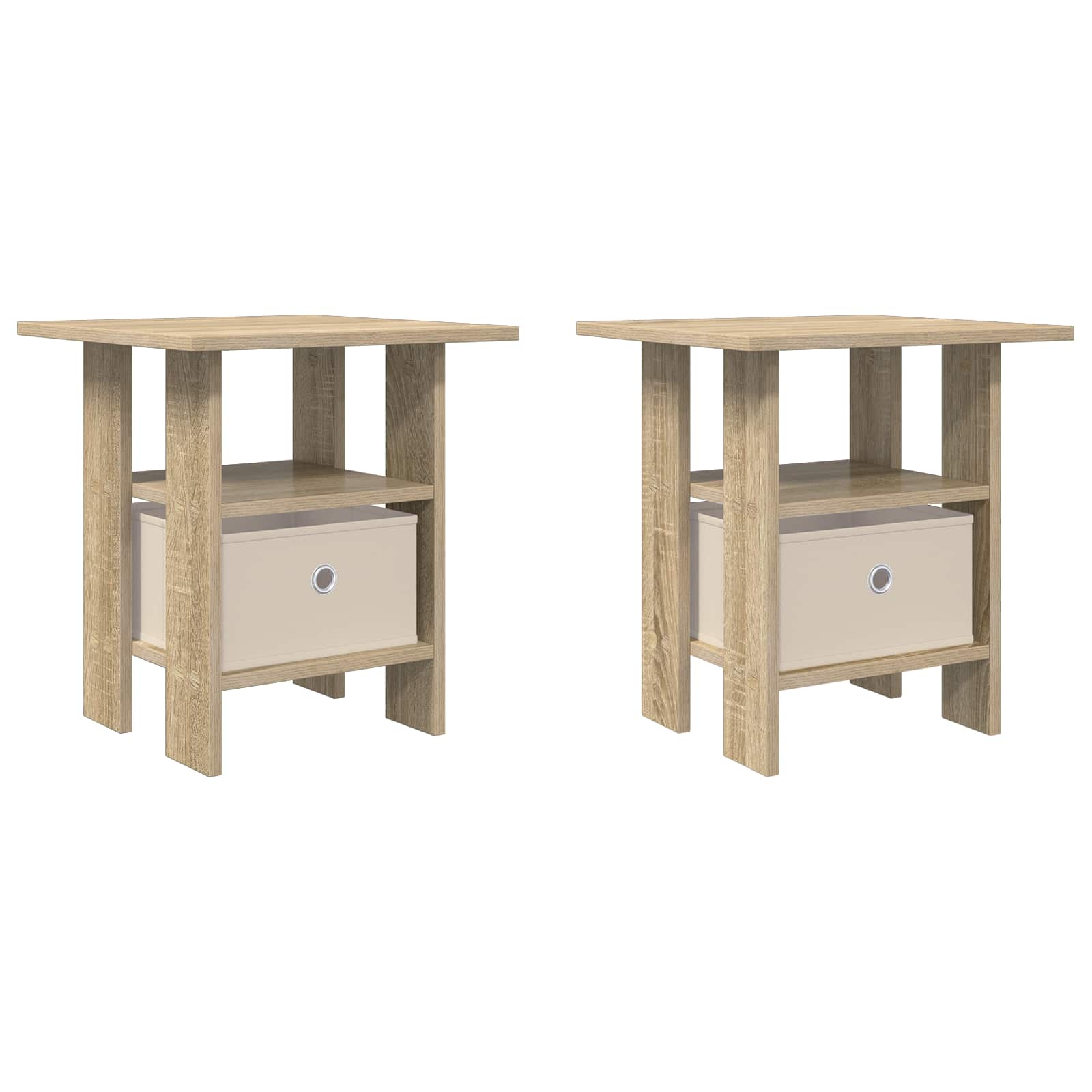 Noćni ormarić s ladicama 2 pcs Sonoma hrast 41 x 40 x 45 cm