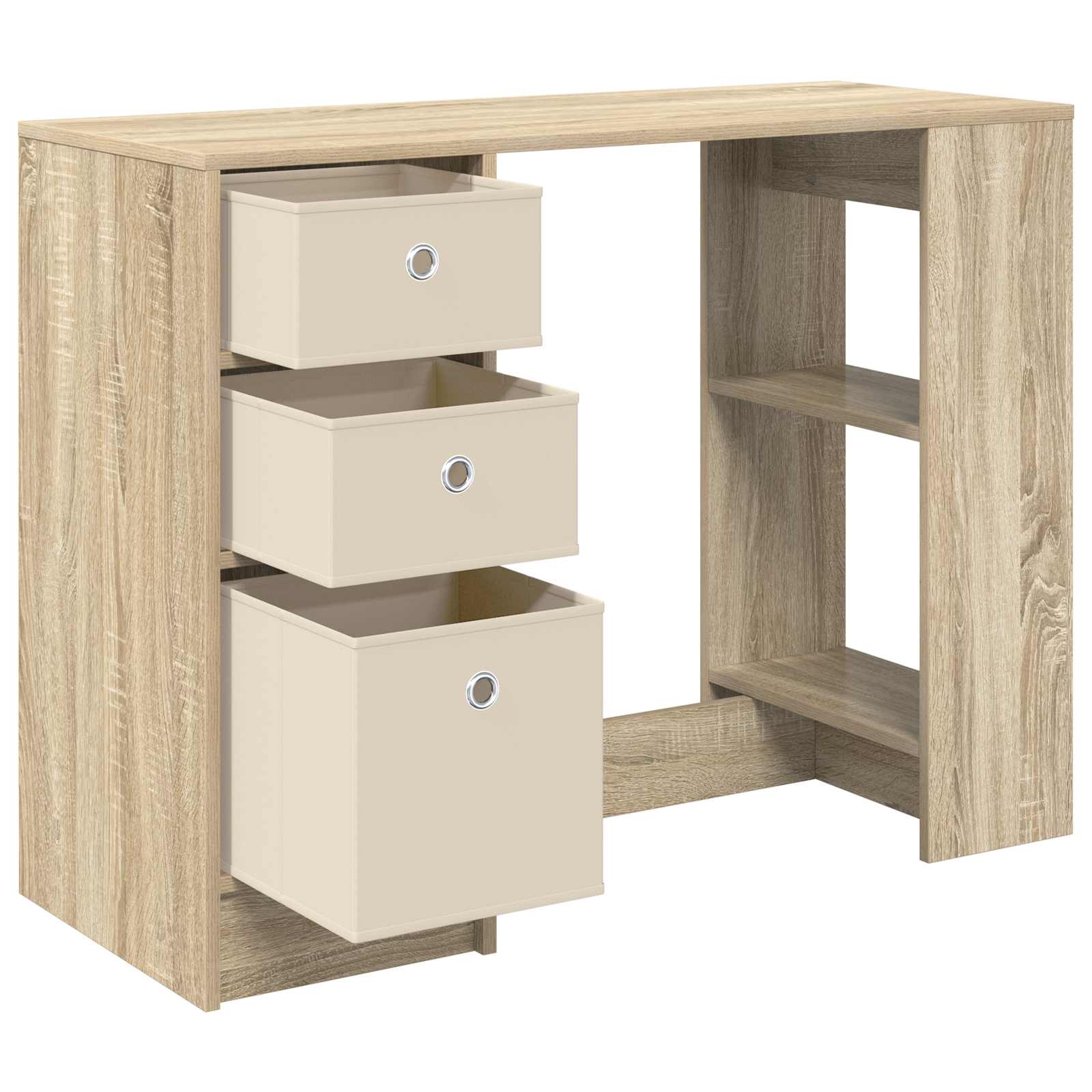 Stol s ladicama Sonoma hrast 100 x 40 x 75 cm Konstruirano drvo