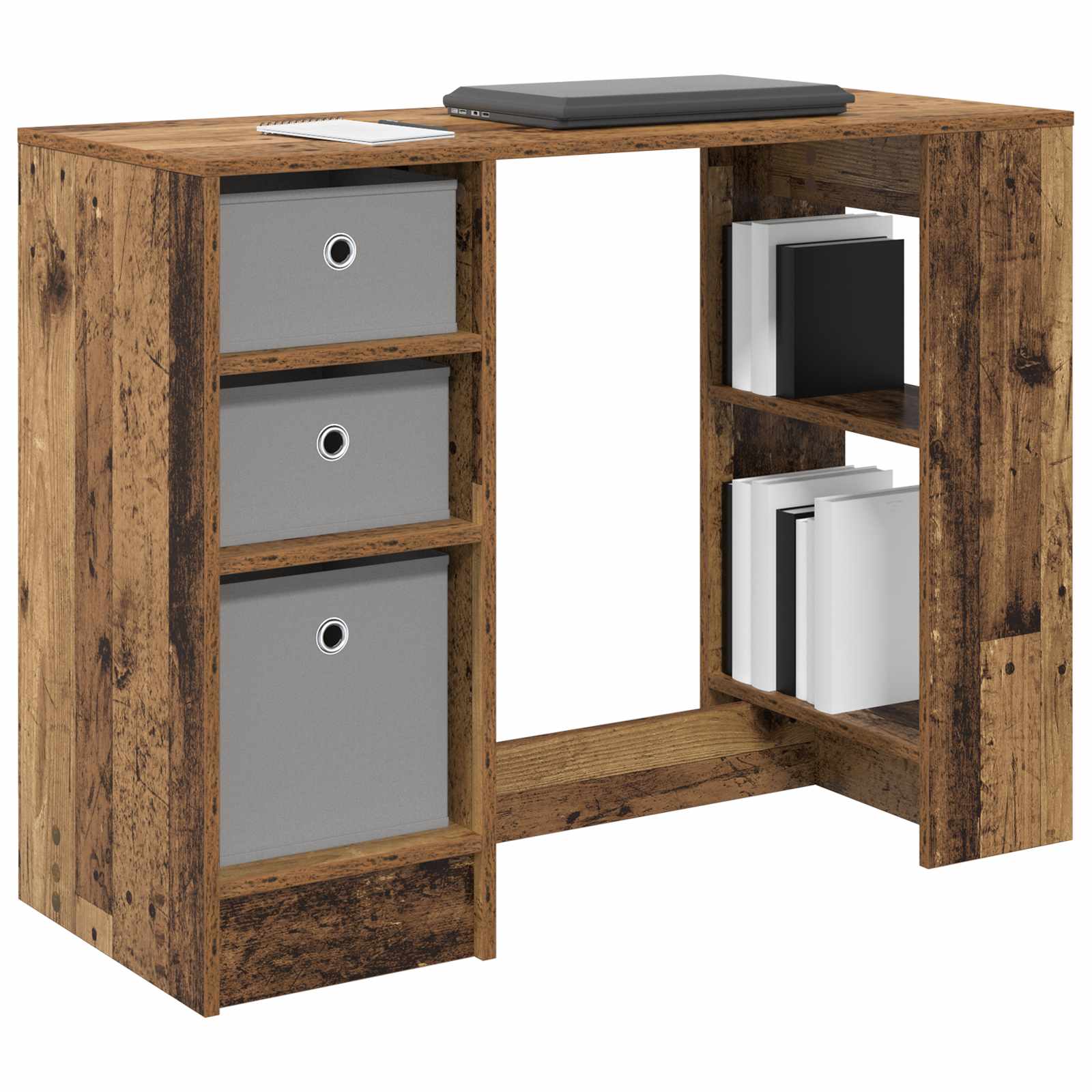 Stol s ladicama Staro drvo 100 x 40 x 75 cm Konstruirano drvo