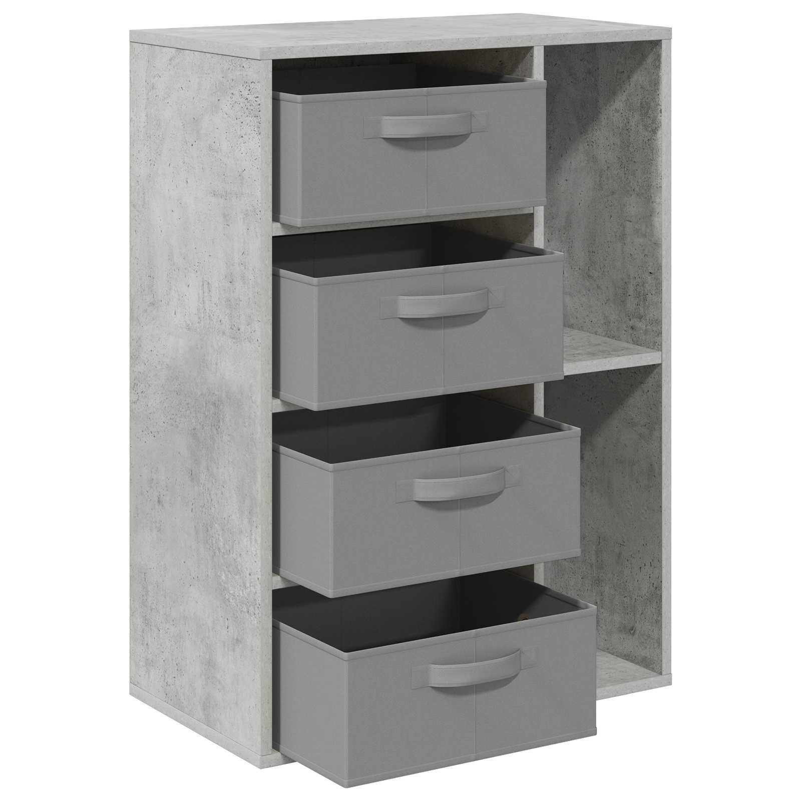 Kreveta s ladicama Betonski sivi 60 x 33,5 x 84 cm