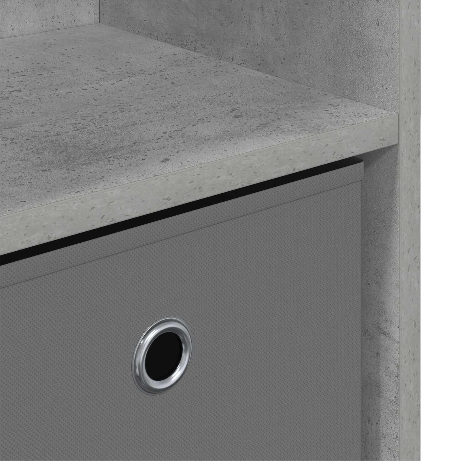 Kreveta s ladicama Betonski sivi 73,5 x 22,5 x 53,5 cm