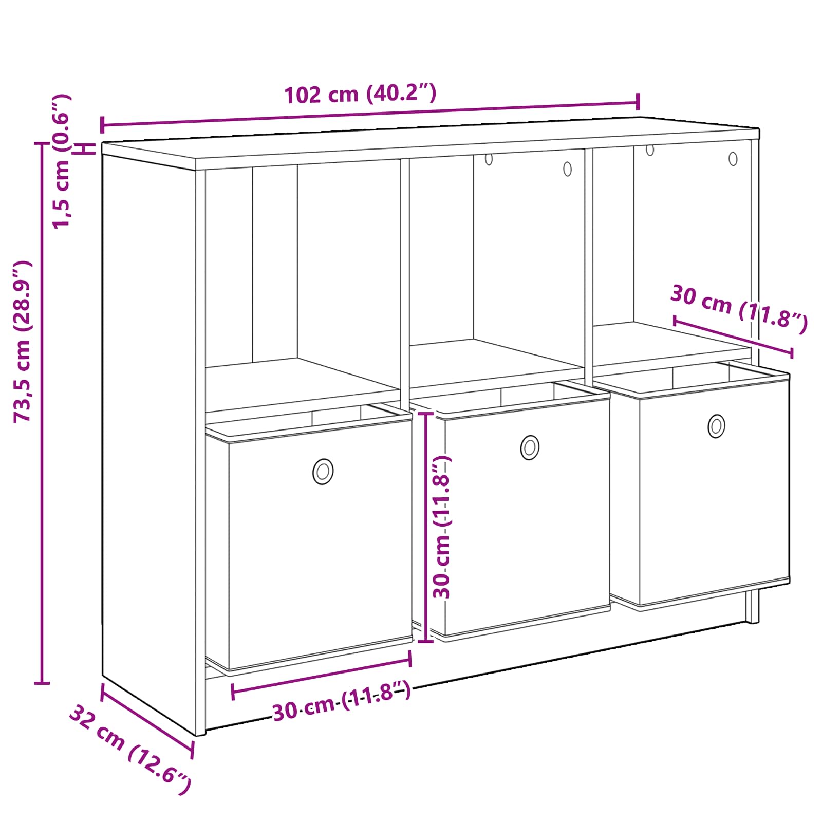 Kreveta s ladicama Dimljeni hrast 102 x 32 x 73,5 cm