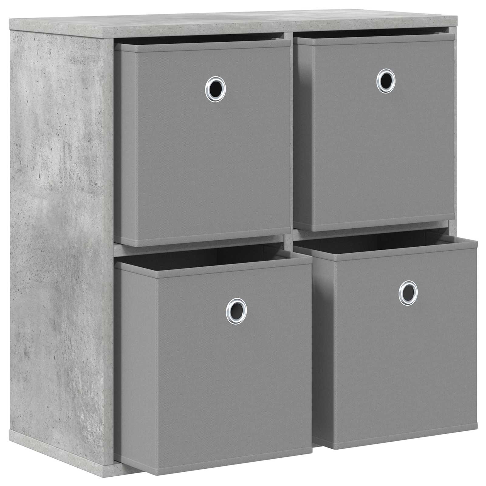 Kreveta s ladicama Betonski sivi 59,5 x 27 x 57 cm
