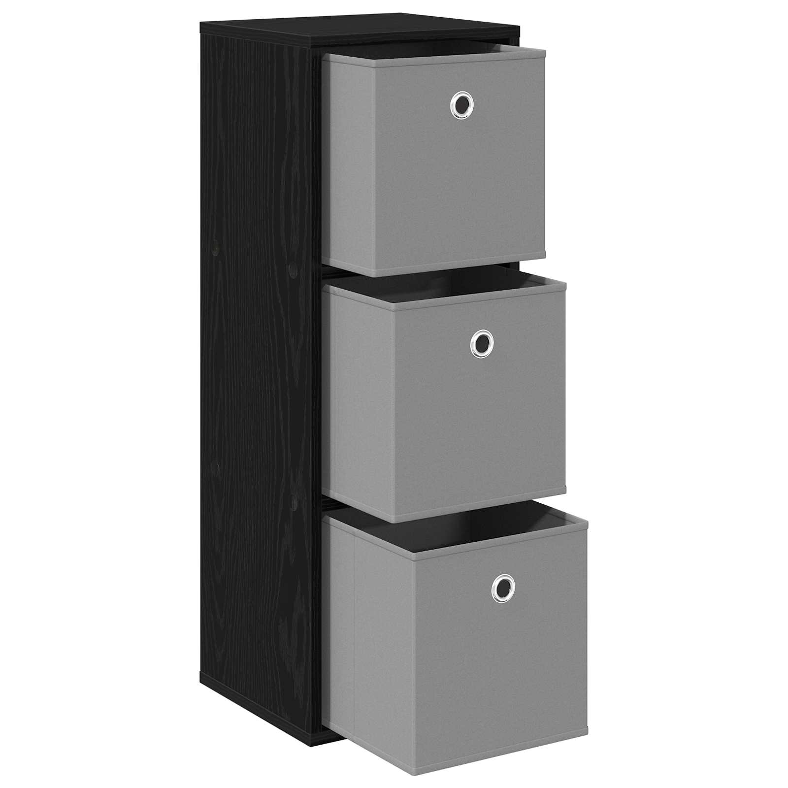 Kreveta s ladicama Crni hrast 30,5 x 27 x 84,5 cm