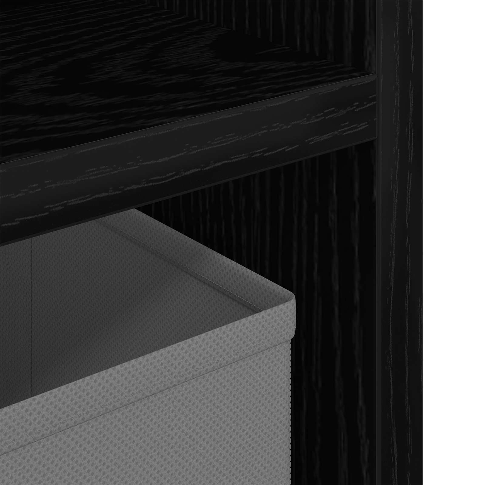Nizak ormarić s ladicama Crni hrast 72 x 22,5 x 38 cm