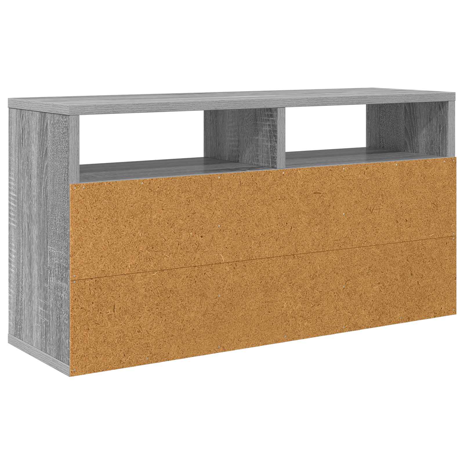 Nizak ormarić s ladicama Siva Sonoma 72 x 22,5 x 38 cm