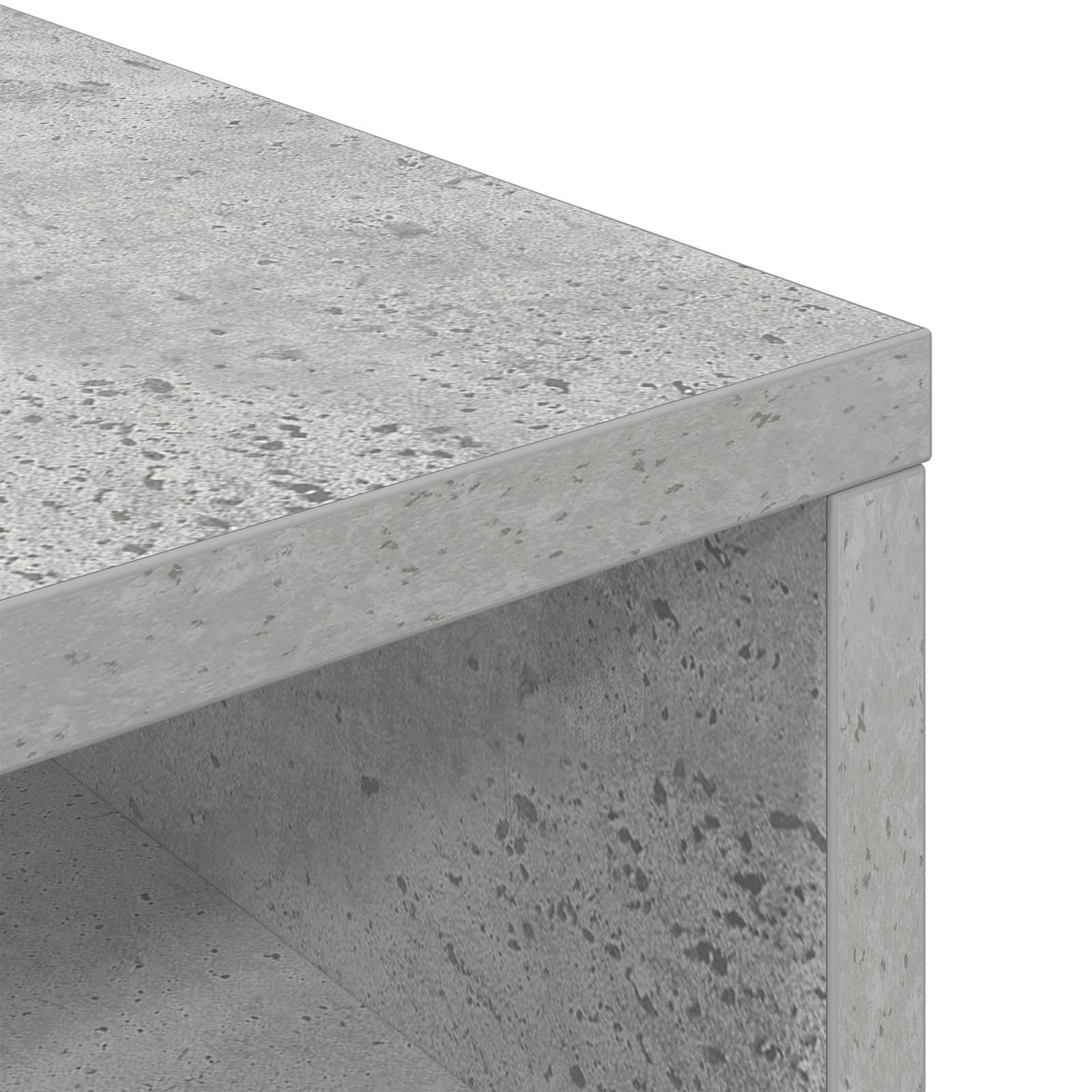 Nizak ormarić s ladicama Betonski sivi 87 x 27,5 x 43 cm