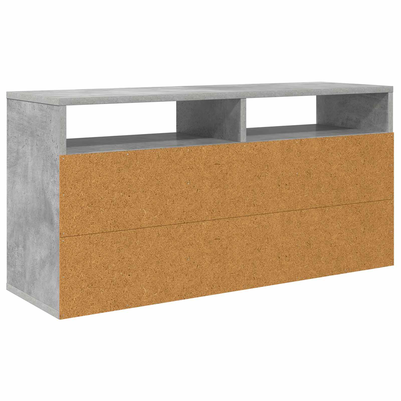 Nizak ormarić s ladicama Betonski sivi 87 x 27,5 x 43 cm