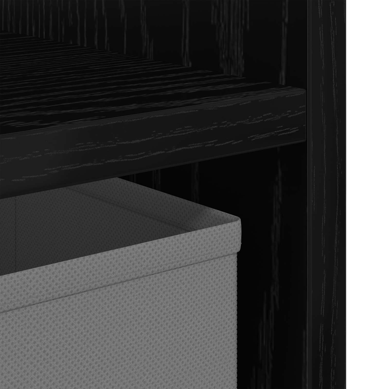 Noćni ormarić s ladicama 2 pcs Crni hrast 25,5 x 22 x 49,5 cm