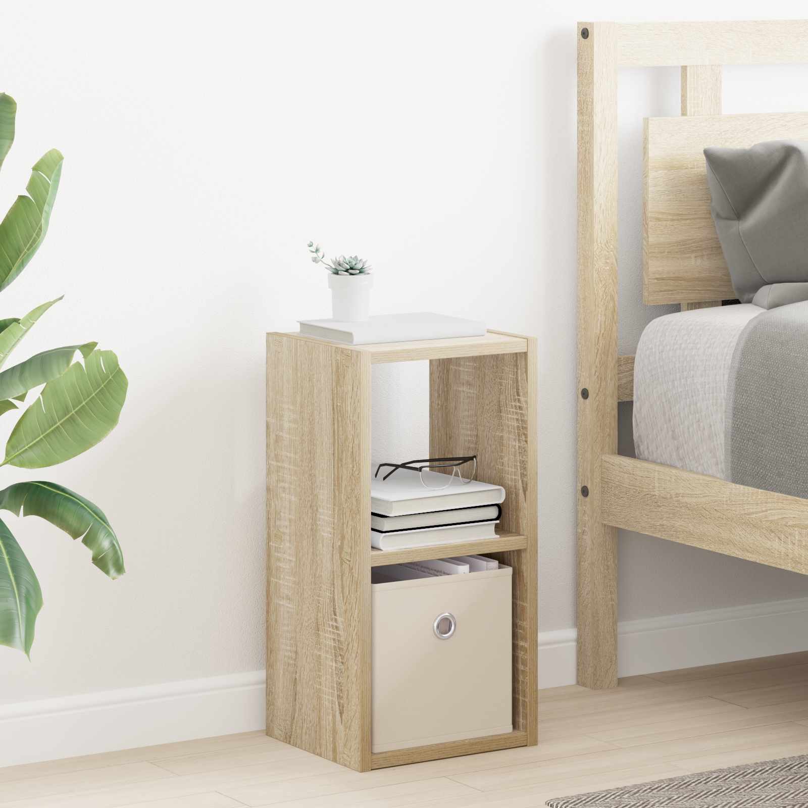 Noćni ormarić s ladicama 2 pcs Sonoma hrast 25,5 x 22 x 49,5 cm