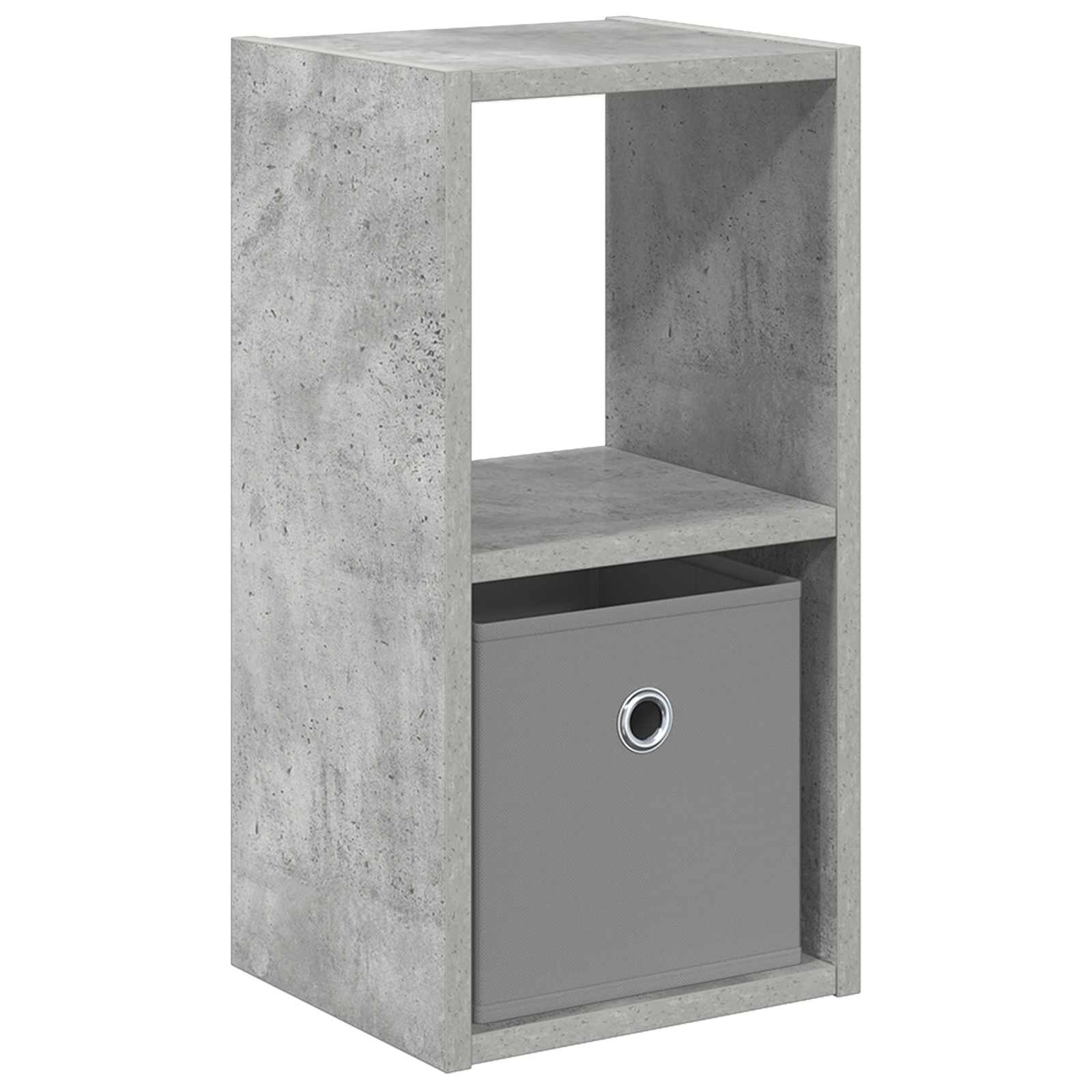 Noćni ormarić s ladicama Betonski sivi 25,5 x 22 x 49,5 cm