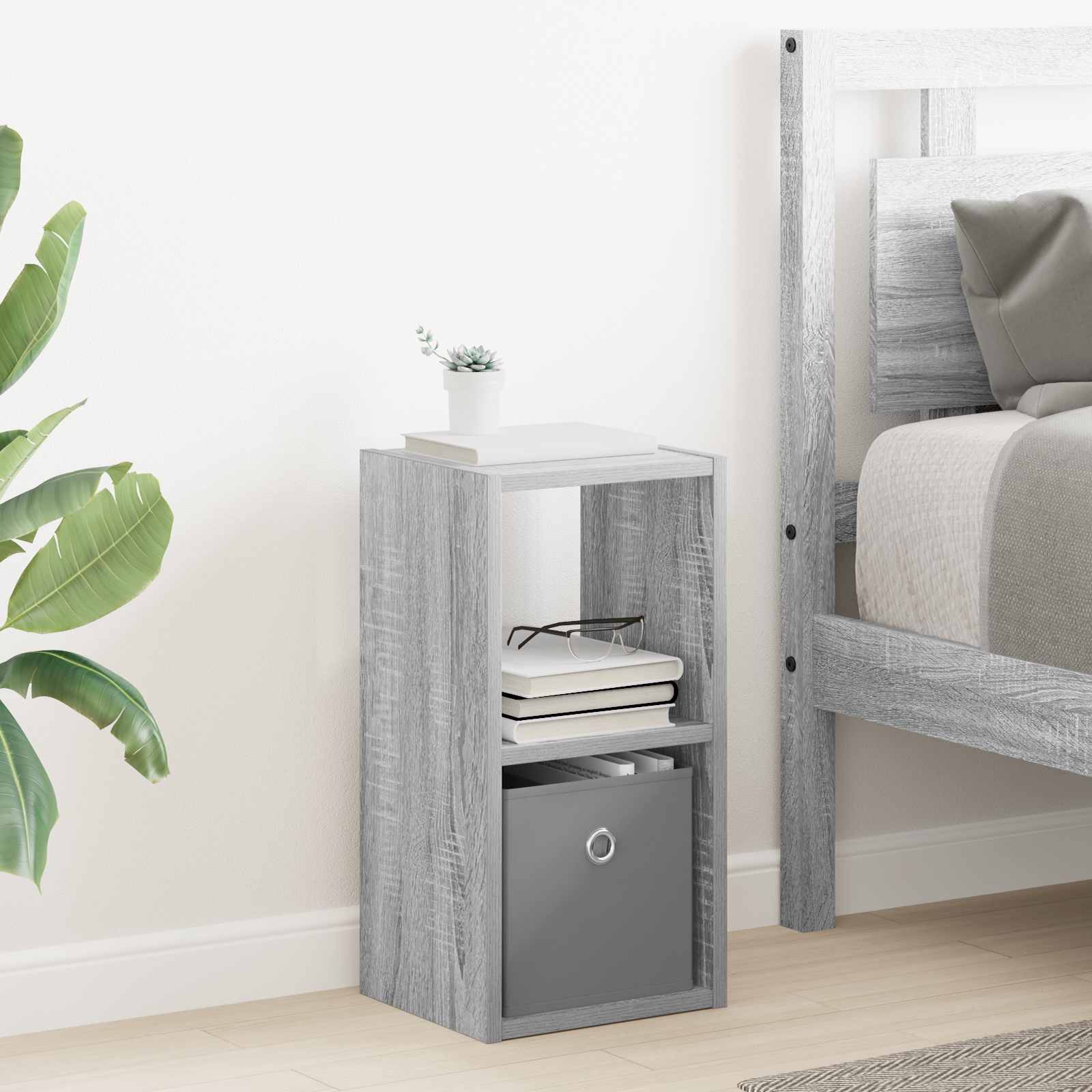Noćni ormarić Siva Sonoma 25,5 x 22 x 49,5 cm Konstruirano drvo