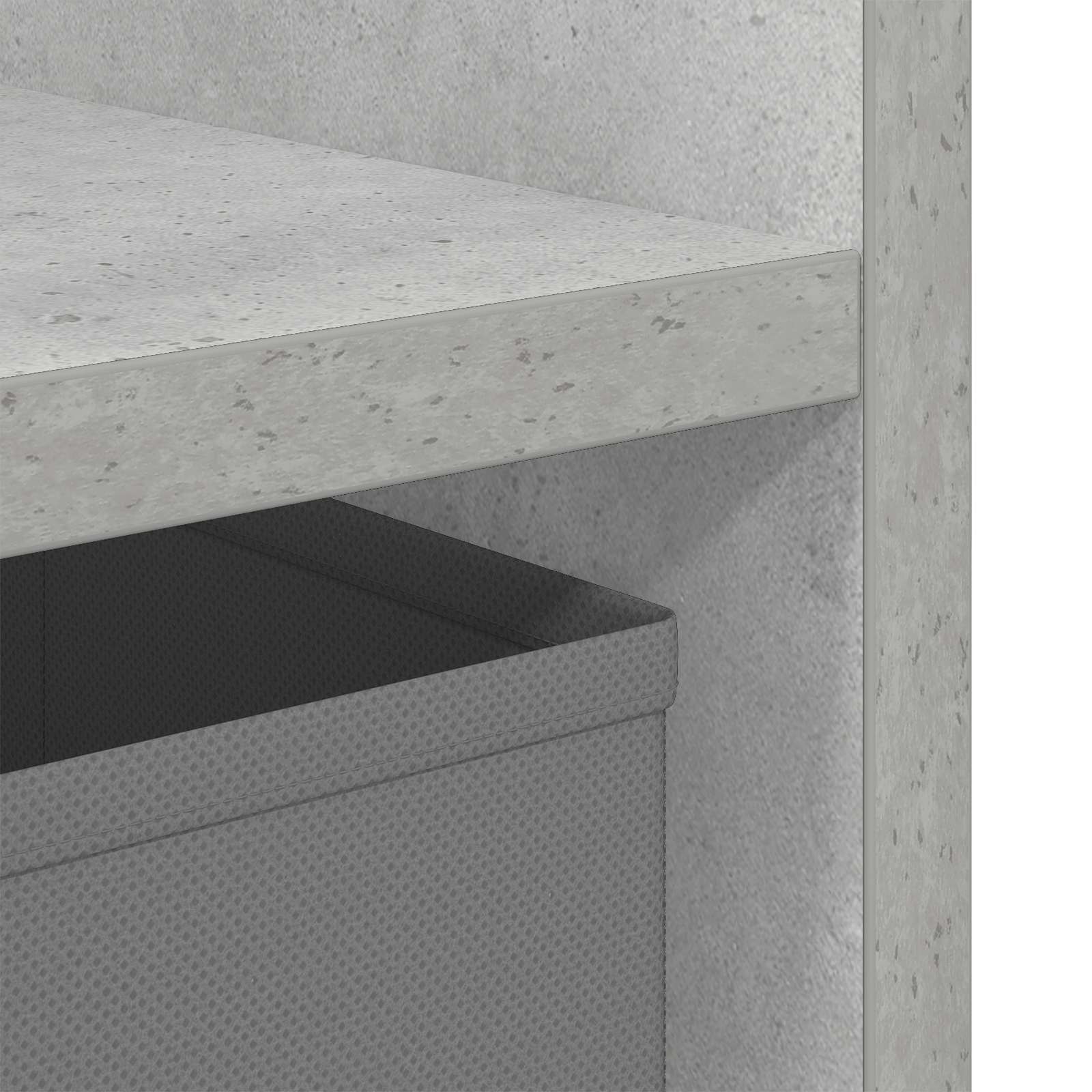 Noćni ormarić 2 pcs Betonski sivi 30,5 x 27 x 59,5 cm