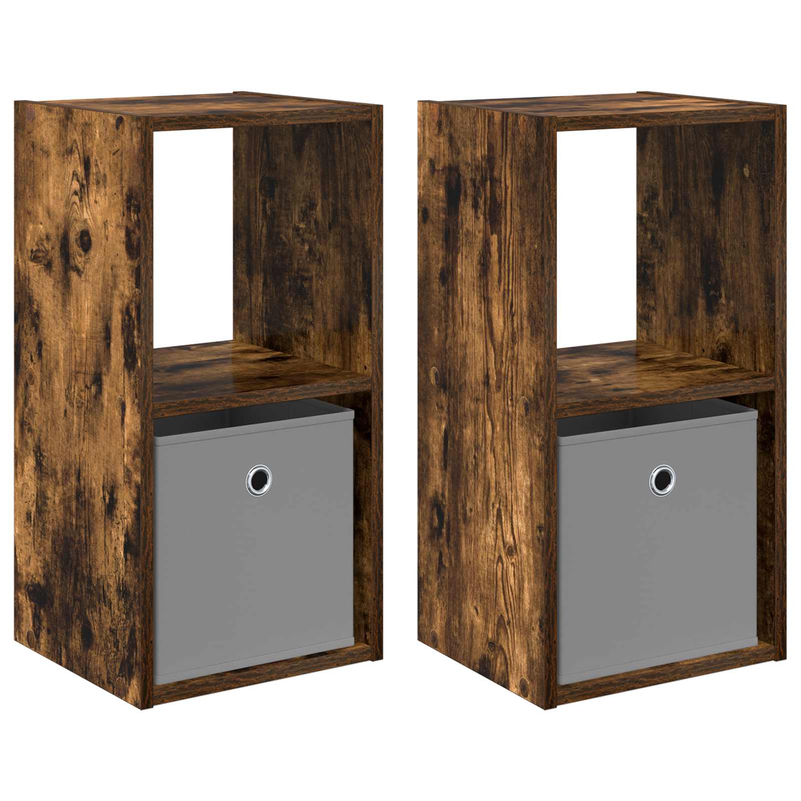 Noćni ormarić 2 pcs Dimljeni hrast 30,5 x 27 x 59,5 cm